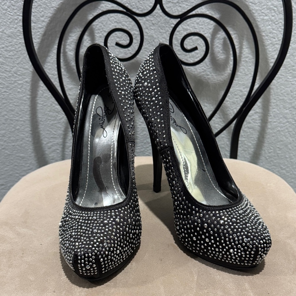 Black Studded Heels